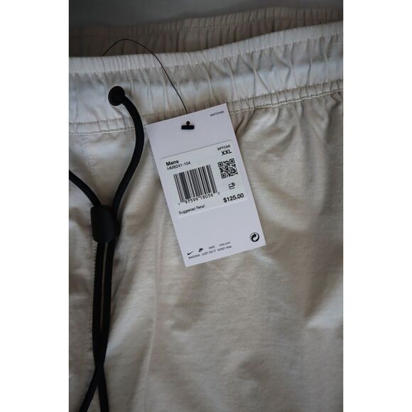 Nike Tech HM8241-104 Men's Sz 2XL Beige Standard Fit Tapered Woven Pants - Picture 5 of 16